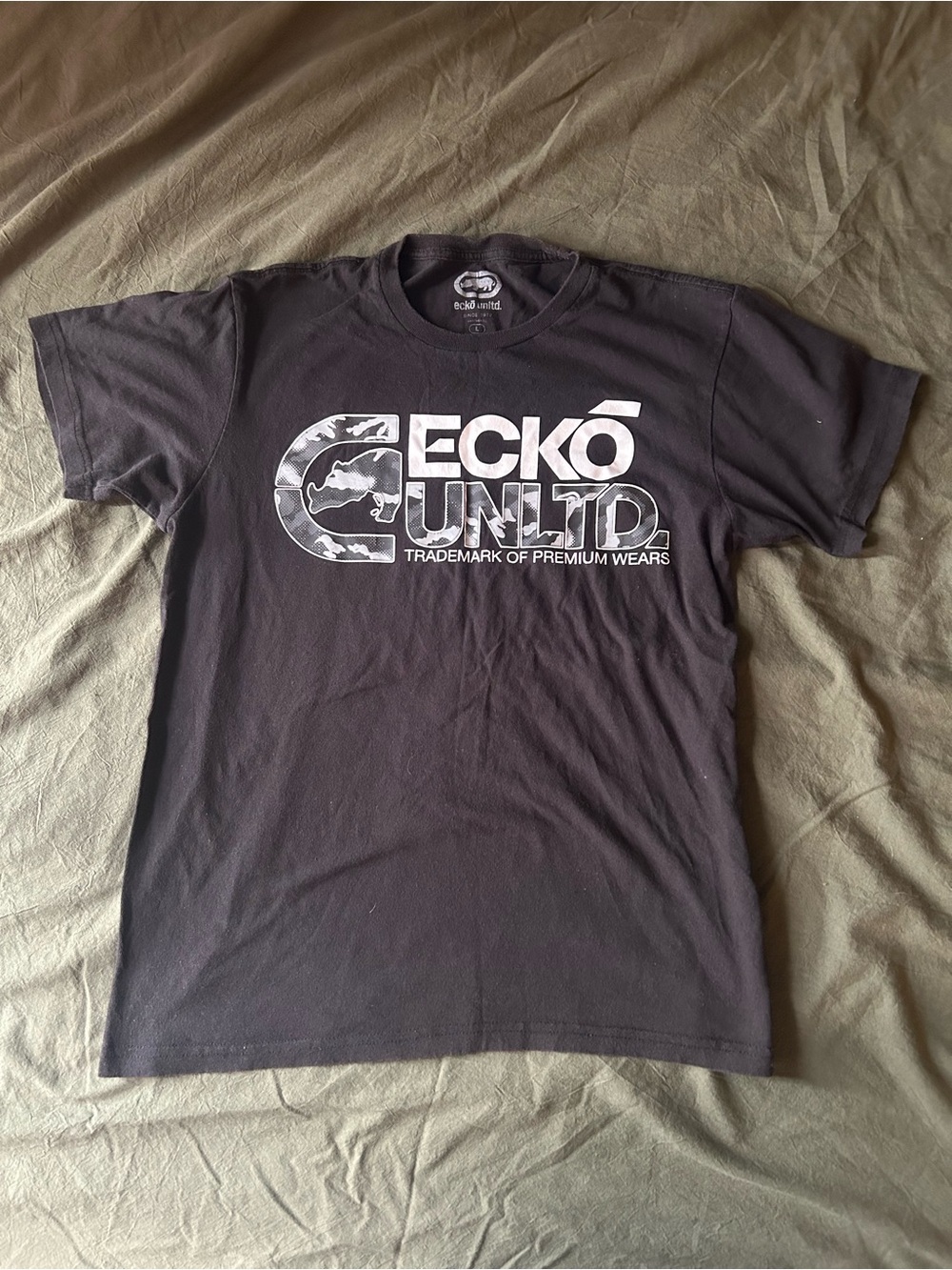 Ecko Unlimited Boys' Black Logo Graphic Tee